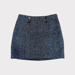 The Limited Black and White Tweed Mini Skirt Size 0